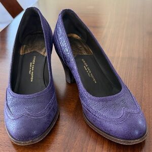 Dries Van Noten Elegant Purple Heels